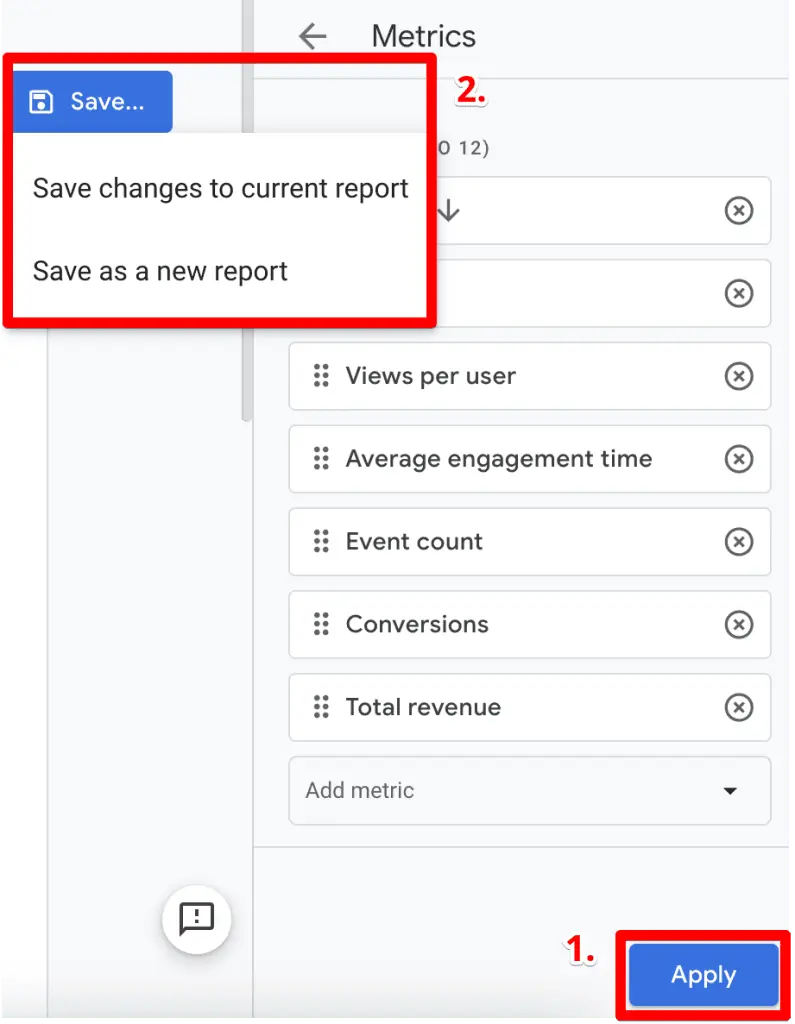 Click Apply and then Save changes