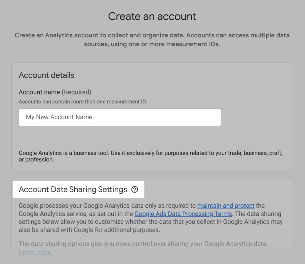 Enter Account Details