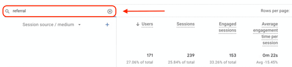Filter Referral Traffic