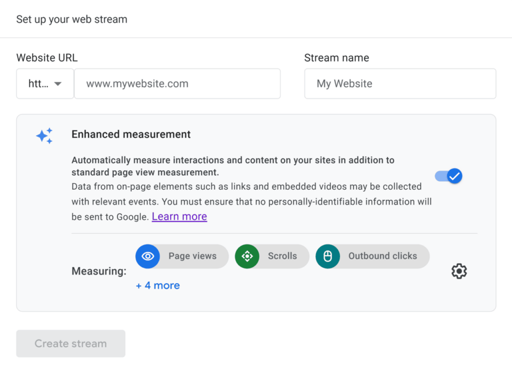 Create Data Stream