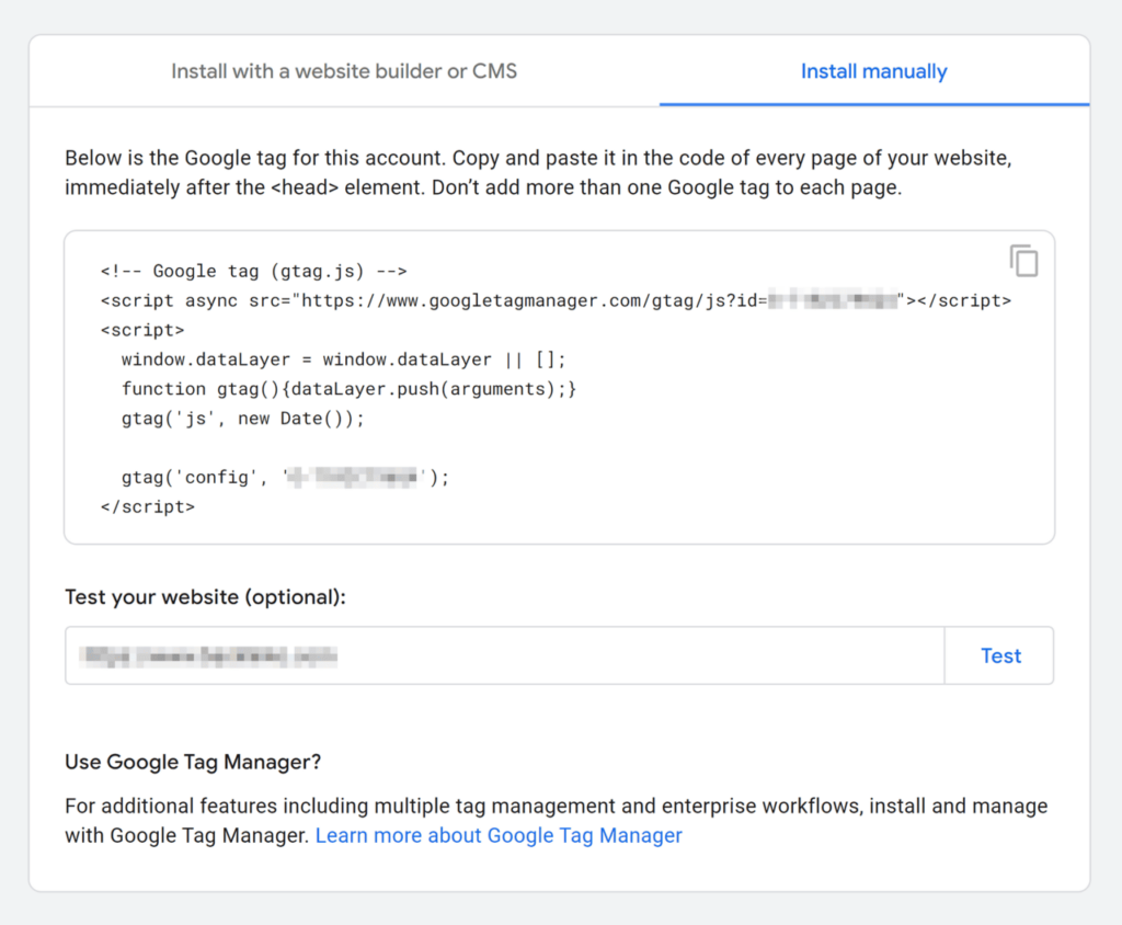 Install Tracking Code